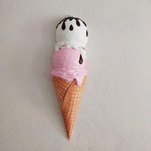 74 cm Eis Waffel Wandbehang Cafe Dekoration Oversize Eiswaffel