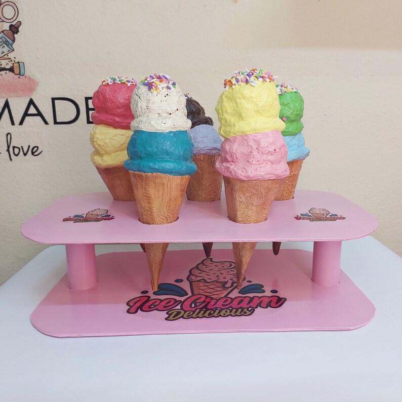Fake Ice Cream Cone Tutorial Food Prop Ice Cream Sculpture Etsy