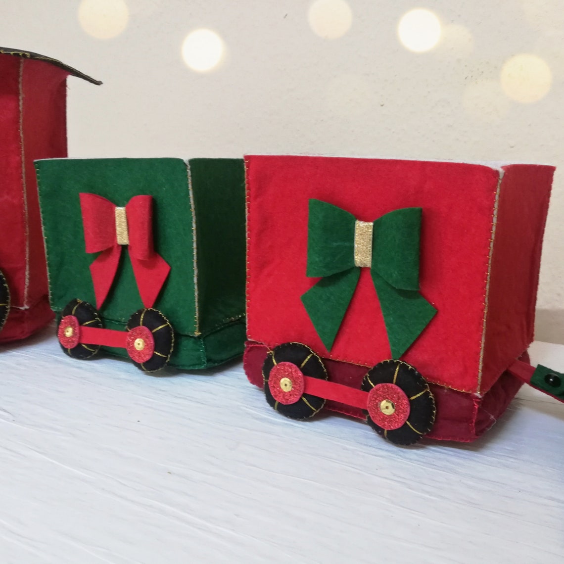 Christmas Felt Train Tutorial Pdf Pattern Train Christmas Etsy