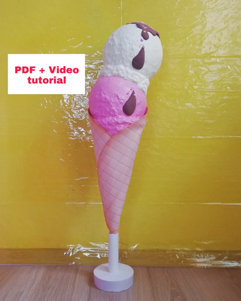 32 Giant Faux Ice Cream Cone Ice Cream Birthday Party Etsy