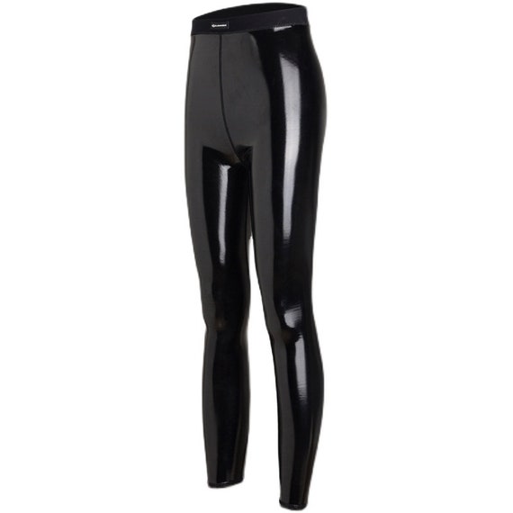 LEOHEX Ultra Streamline Mirror High Rise Shorts Sexy Shiny Glossy PU  Leggings 