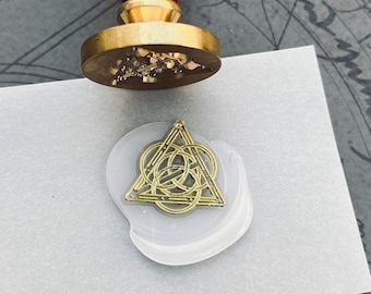 Goldene Ordnung Gesetz der Regression Symbol Wachs Siegelstempel