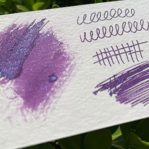 Purple Mist, 20ml weak purple metallic ink, hand made weak shimmer ink