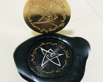 the Elder Sign seal wax stamp from Cthulhu Mythos, Call of Cthulhu, Lovecraft