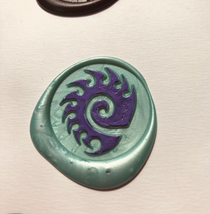 Zerg Swarm symbol seal wax stamp from Starcraft 2 image 3