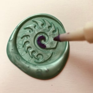 Zerg Swarm symbol seal wax stamp from Starcraft 2 image 2