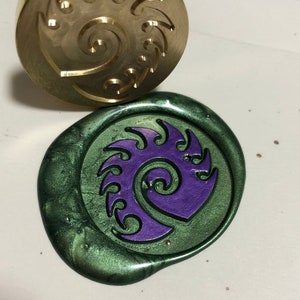 Zerg Swarm symbol seal wax stamp from Starcraft 2 image 1