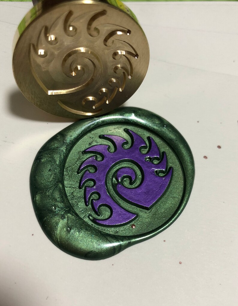 Zerg Swarm symbol seal wax stamp from Starcraft 2 image 1