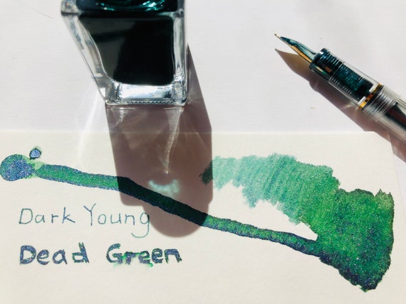 The Dark Young, green shimmer ink(metallic ink) inspried by Shub-Niggurath from Cthulhu Mythos