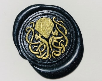 Cthulhu octopus symbol seal wax stamp