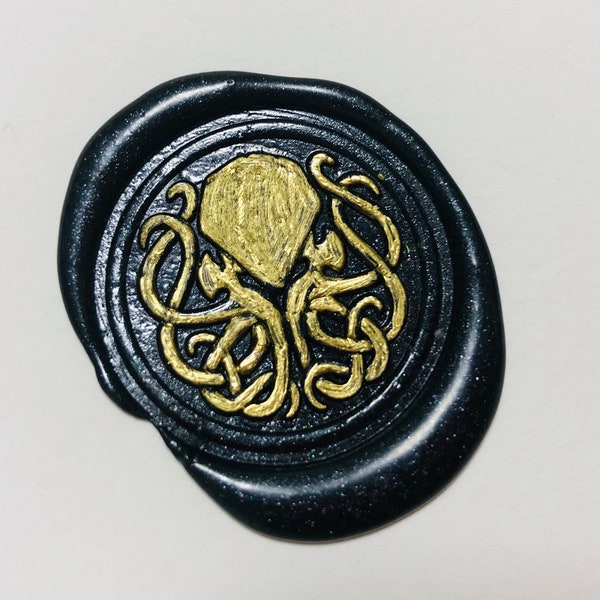 Timbre de cire de sceau de symbole de poulpe de Cthulhu