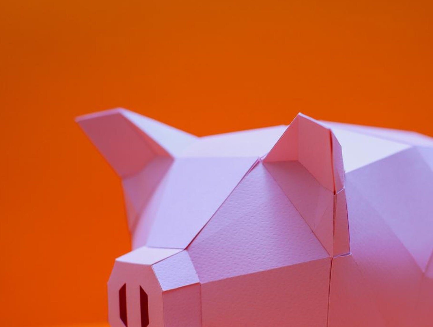 Pig Sculpture Papercraft, 3D Paper Craft, Pig Sculpture, DIY 3D, Low