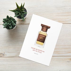Taylor Swift 1989 Lyrics Blank Greetings Card with Envelope | Illustrated Swiftie Inspired Aesthetic | Various Sizes