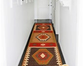 Indian area rug, vintage rug Free Shipping 2.6 x 6 Natural wool rug, handwoven rug, floor rug, boho rug, oushak rug, bohemain rug, rag rug