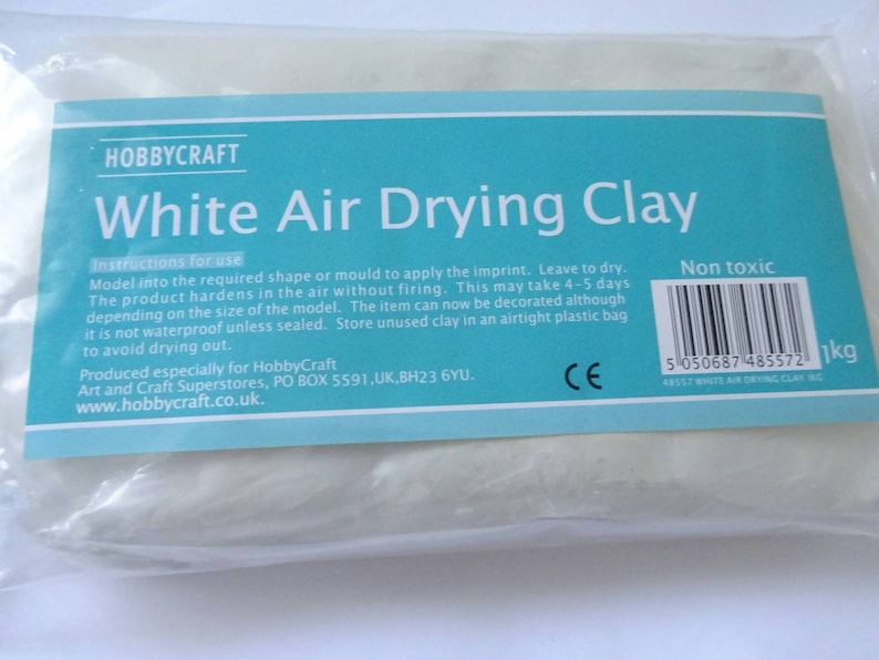 Hobbycraft White Air Drying Clay 1Kg Art Crafts Modelling Etsy