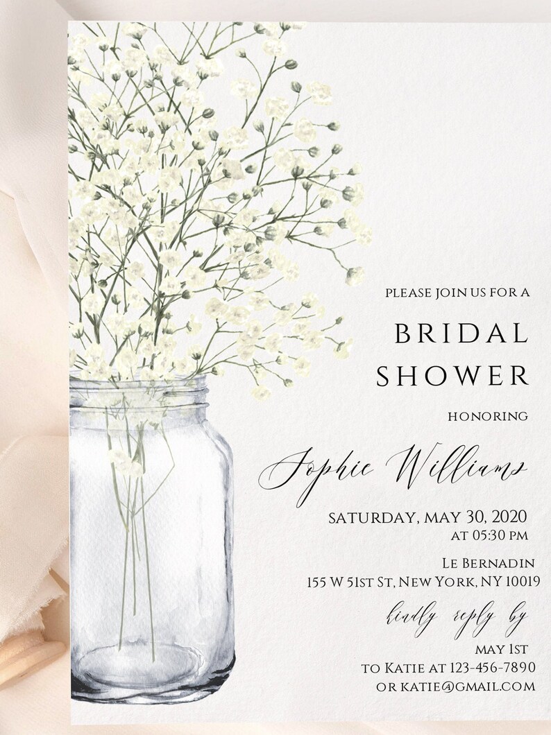 Floral Rustic Bridal Shower Invitation Instant Download Etsy