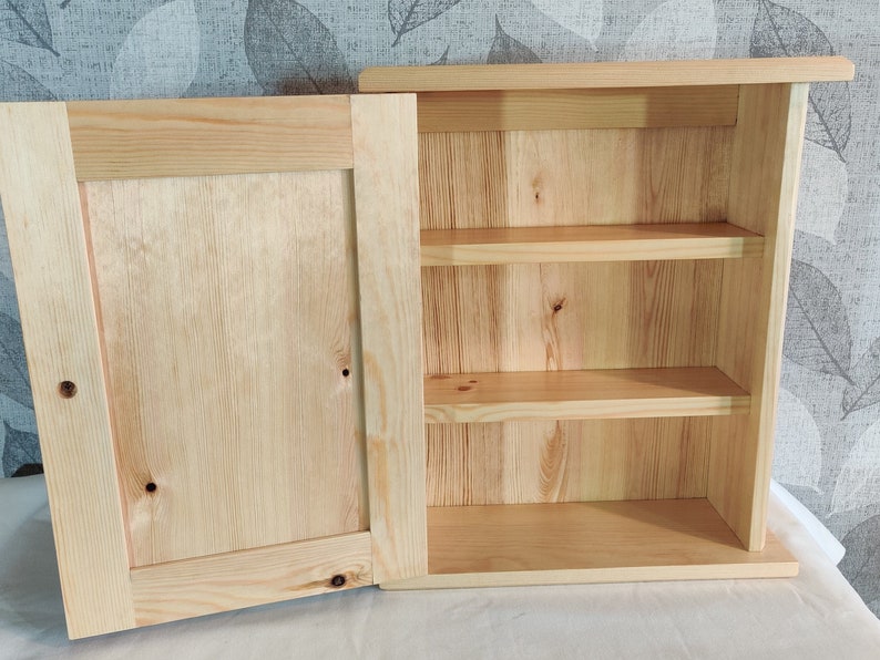 Handmade Wooden Pine Wall Bathroom Kitchen Shelving Etsy