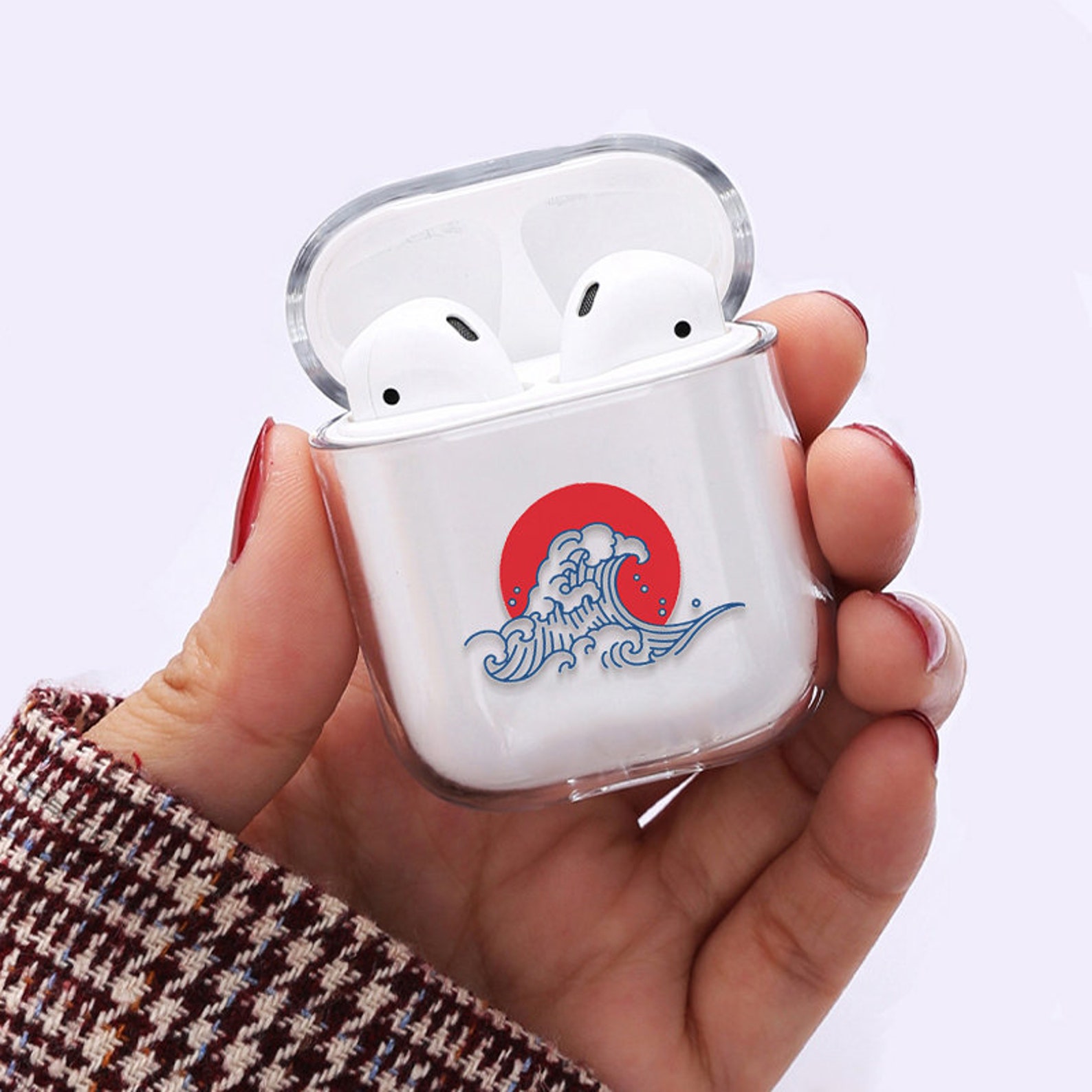 Great Wave Airpods Pro Case Airpods 2 Case Airpods Case - Etsy UK