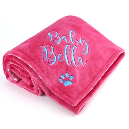 Puppy Blanket Personalized New Puppy Gift Monogram Dog Pet Etsy