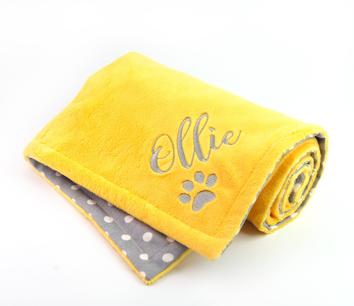 Puppy Blanket Personalized New Puppy Gift Monogram Dog Pet Etsy