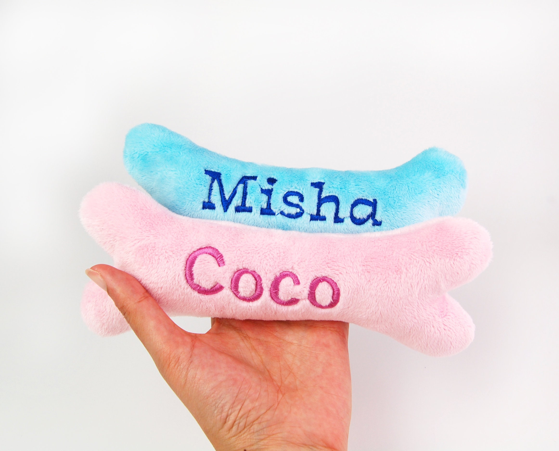 Personalized Dog Toy Bone Pillow Plush Toy Etsy