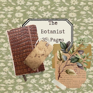 Servicio de impresión y publicación - The Botanist - Kit de diario basura de 35 páginas