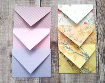 Envelopes - Junk Journal - Set of 6