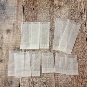 Junk Journal - Glassine Bags - Set of 10