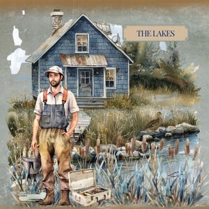 Print & Post Service - The Lake - 35 pagina's Junk Journal Kit
