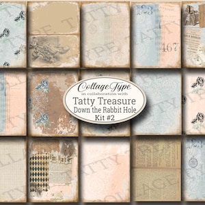 Print & Post Service - Down The Rabbit Hole Junk Journal Kit Collaboration With Collage Type