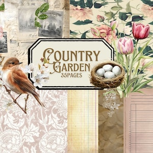 Servicio de impresión y publicación - Country Garden - Kit de diario basura de 35 páginas