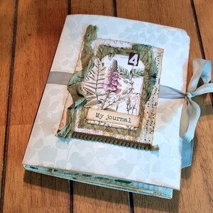 Handmade Botanical File Folder Journal Folio