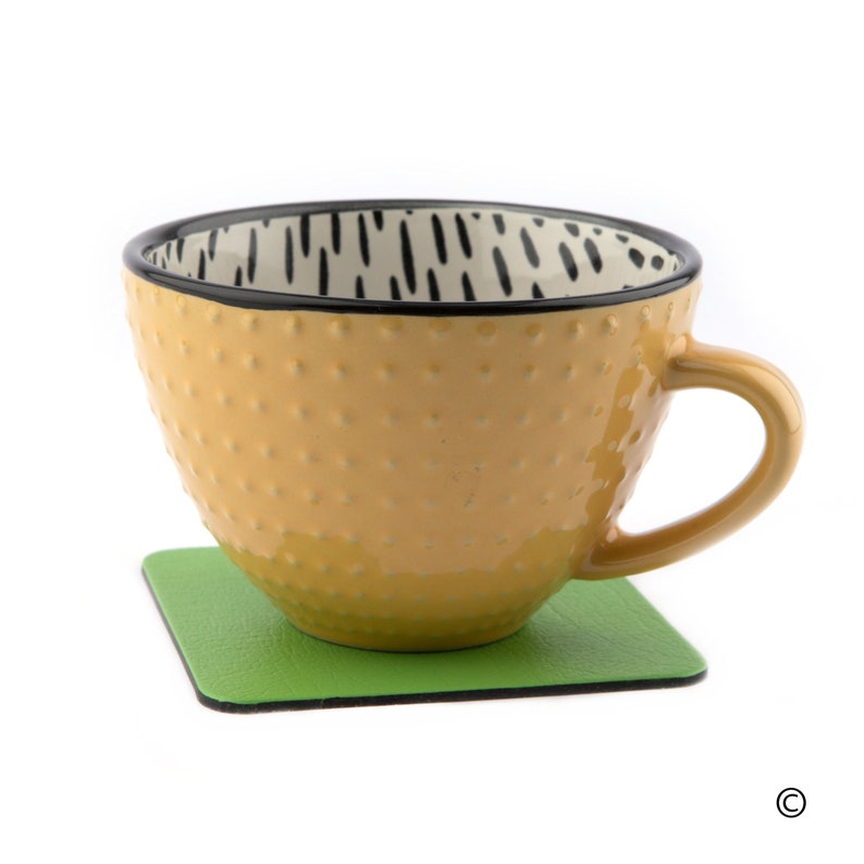 Placemats Set of 4 Recycled Leather Apple Green Place Mats Etsy UK