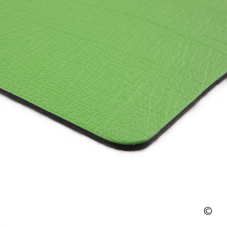 Large Leather Place mats Sets Of 6 Apple Green table mats Etsy.de