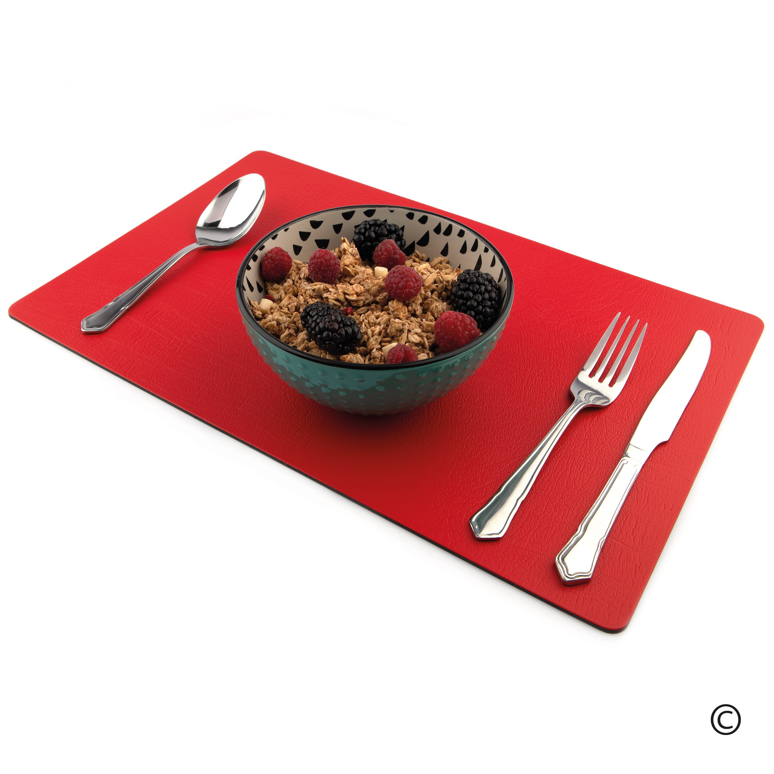 Large Recycled Leather Place Mats Sets of 4 London Red Table Etsy UK