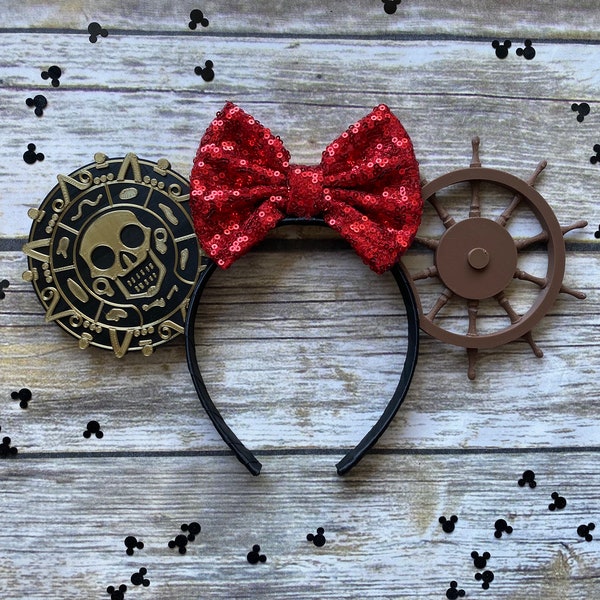 Pirates of the Caribbean Coin & Ship Wheel 3D Printed Ears