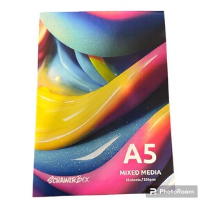 Blocco da disegno per tecniche miste, formato A5, tablet per artisti, 10 fogli