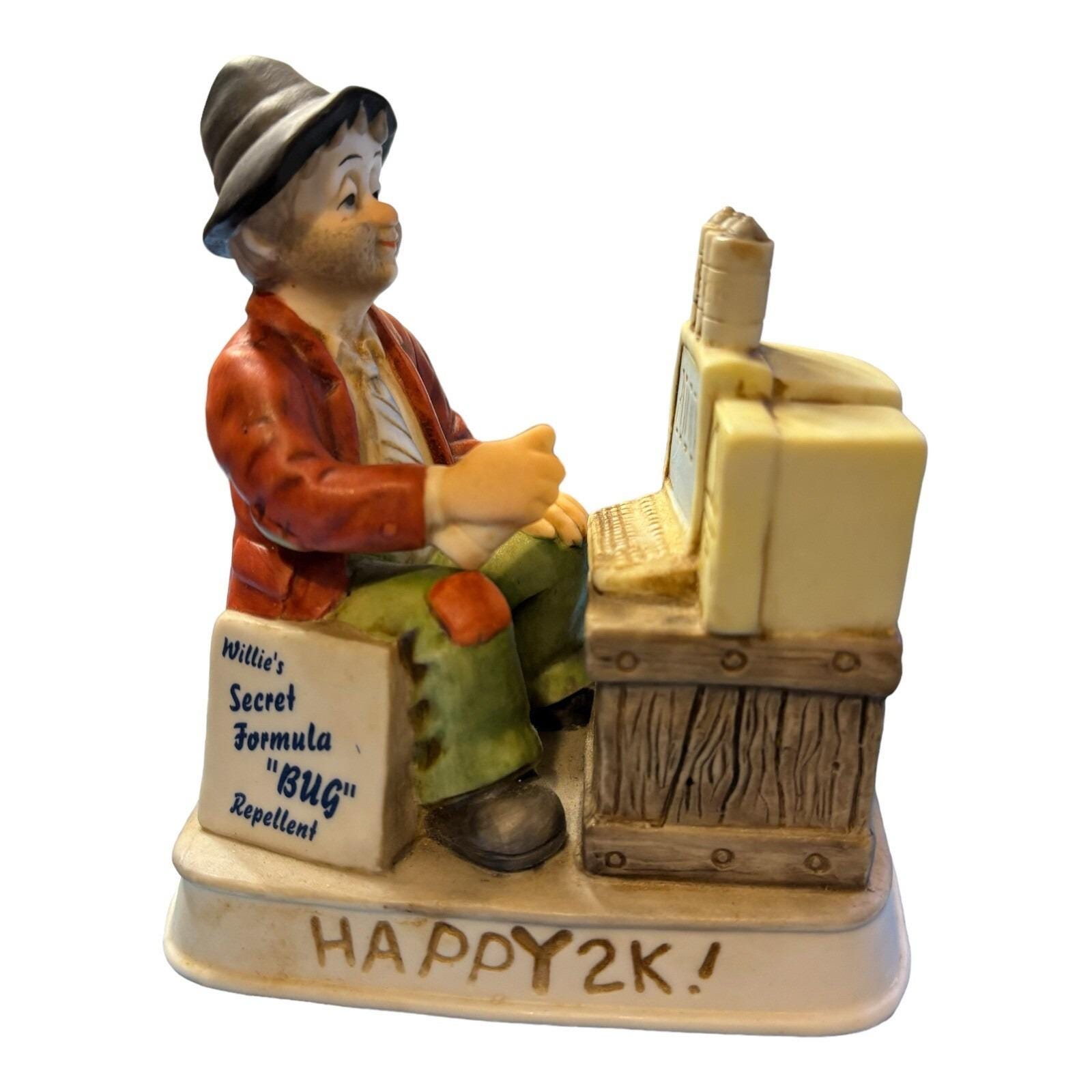 Melody In Motion Figurine 2000 Y2K Willie Hand Made Hand Painted Porcelain