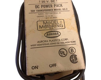 Aurora Model Motoring 1962 D.C. Power Pack Model DC-1 No. 1349 18 Volt