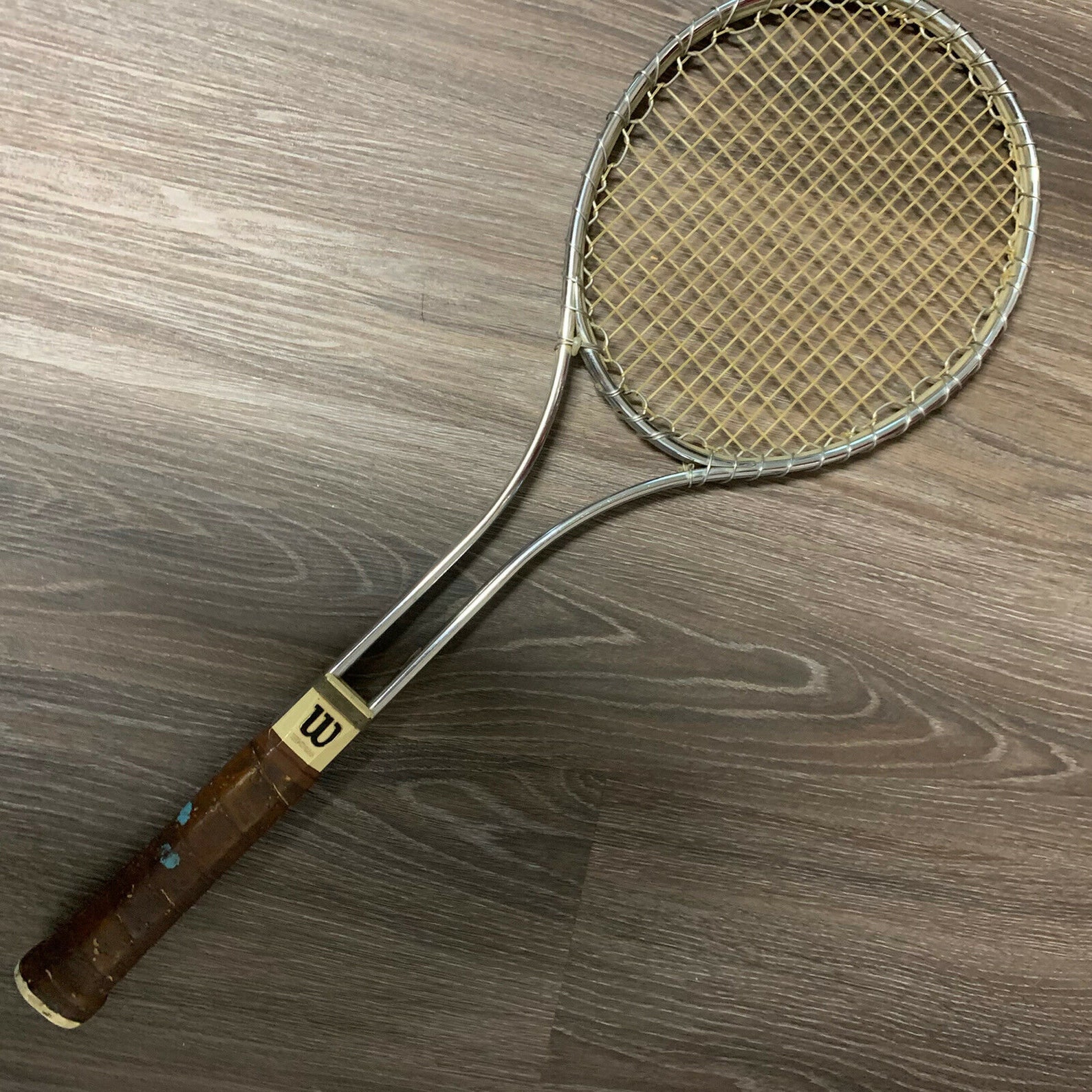 Wilson T2000 Vintage Steel Metal Tennis Racquet Leather Grip Etsy