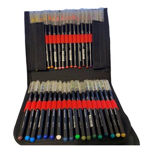 Canetas de pincel Arteza Real 48 cores para pintura em aquarela com estojo