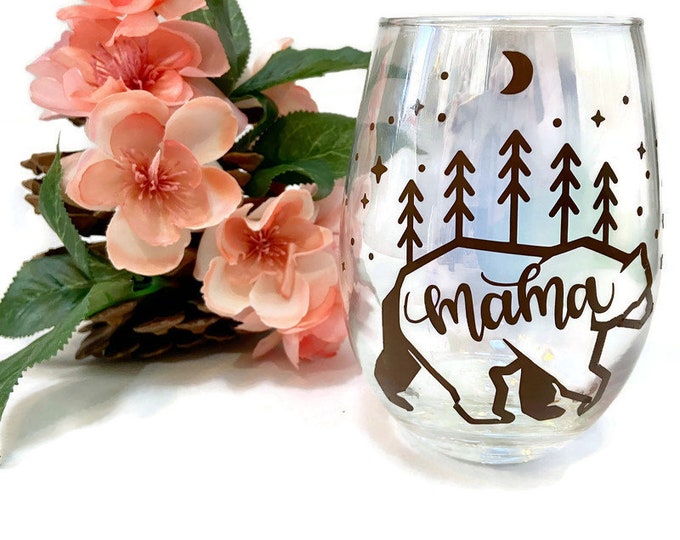 Mama Bear Glass or Steel Tumbler
