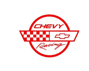 Chevy Racing Decal 6.5" x 4.6"