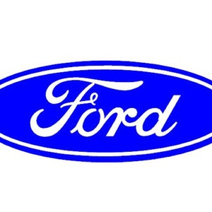 FORD OVAL vinyl decal choice of colors 7.5&quot; x 2.8&quot;