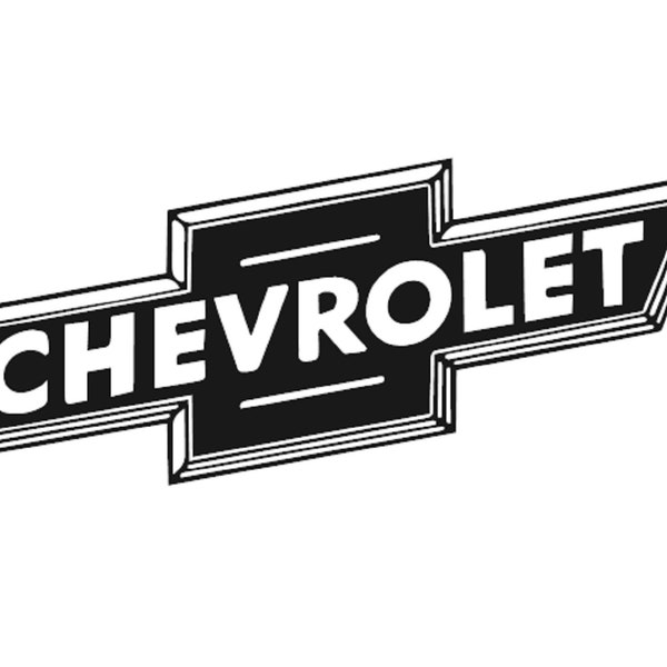 Chevrolet Bowtie vinyl decal 8.5"w X 3.4" h