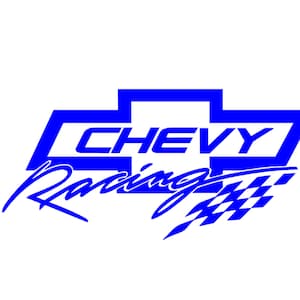 Chevy Racing Decal 6&quot;in x 3&quot;in