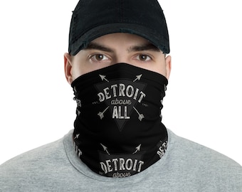 Detroit Above All Mask and Neck Gaiter
