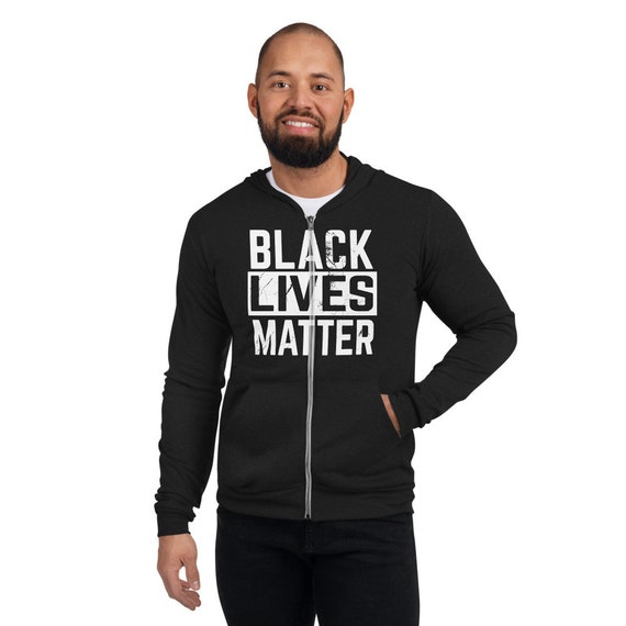 Black Lives Matter no Justice No Peace LIGHTWEIGHT Unisex Zip