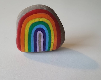 Rainbow painted stones