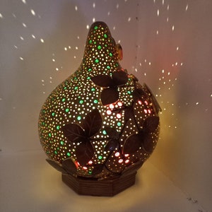 Lámpara de calabaza hecha a mano de verano Calabash Housewarming Ideas de regalos Regalo de cumpleaños Lámpara turca Hogar Sala de estar Decoración de la guardería Regalo de Navidad